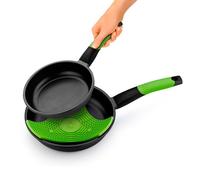 BRA Prior - Set di padelle in Alluminio pressofuso Antiaderente Set di 2 padelle Set de 2 sartenes Nero