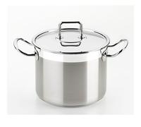 BRA, Pentola per zuppe professionale con coperchio, in acciaio Inox 18/10, 16 cm