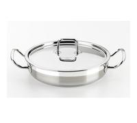 BRA Profesional - Teglia da forno con coperchio, in acciaio INOX 18/10 26 cm