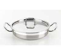 BRA Profesional - Teglia da forno con coperchio, in acciaio INOX 18/10 26 cm