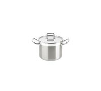 BRA, Pentola per zuppe professionale con coperchio, in acciaio Inox 18/10, 16 cm