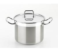 BRA - Professional, Pentola con coperchio, in acciaio inox 18/10, 30 cm