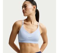 Bra regolabile a sostegno leggero con imbottitura Nike Indy - Donna - Blu M