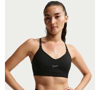 Bra regolabile a sostegno leggero con imbottitura Nike Indy - Donna - Nero XL