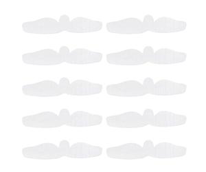 Bra Sweat Liners - 10 Pieces Moisture Wicking Reusable Cotton Inserts, Washable Boob Sweat Pads For Breast Support | Women's Hot Weather Yoga Sports And Running