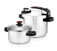 BRA Tekna Set Duo Pentola a pressione rapida 7+4L