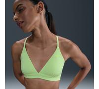 Bra triangolare non imbottito a sostegno leggero Nike Form - Donna - Giallo XXS