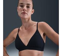 Bra triangolare non imbottito a sostegno leggero Nike Form - Donna - Nero XXS
