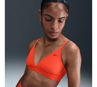 Bra triangolare non imbottito a sostegno leggero Nike Form - Donna - Rosso XXS