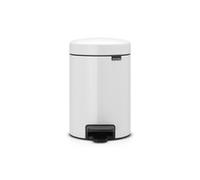 Brabantia 112126 3 L Rotondo Bianco Plastica Pedale 17 cm Pattumiera a pedale