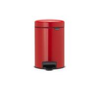 Brabantia 112140 3 L Rotondo Rosso Plastica Pedale 17 cm Pattumiera a pedale