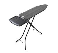 Brabantia - Asse da Stiro B - Per Caldaia a Vapore - Con supporto per caldaia a vapore in metallo extra large - Regolabile in altezza - Telaio robusto a quattro gambe - Denim Black - 124x38 cm