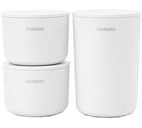 brabantia Set di 3 Contenitori Portaoggetti - White