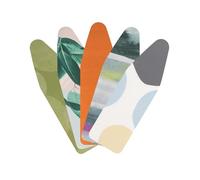 Brabantia Fodera con Spugna da 2 mm, 110x30 cm, (Decori Variabili) Selezione Colourful