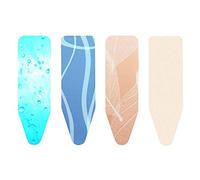 Brabantia 2mm Built-in-Foam Slimline Ironing Board Cover (A Board/Random Selection) Heat-Resistant, Non-Slip, Durable Cotton & Foam, Cord Fastener