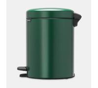 brabantia NewIcon - Pattumiera a Pedale 5 L con Inserto in Plastica - Pine Green