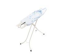 Brabantia - Asse da Stiro A - Per Ferro a Vapore - Regolabile in Altezza - Robusto a Quattro Gambe - Con la Mano Sinistra e Destra - Pieghevole - Cotton Flower - 110x30 cm