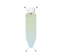 Brabantia Asse da stiro B, 124x38cm - Soothing Sea | 100% cotone Fairtrade | Design compatto e stabile | Altezza regolabile e poggiaferro | Blocco per bambini e trasporto