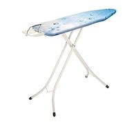 Brabantia - Asse da Stiro B - Per Ferro a Vapore - Regolabile in Altezza - Robusto a Quattro Gambe - Con la Mano Sinistra e Destra - Pieghevole - Ice Water - 124x38 cm