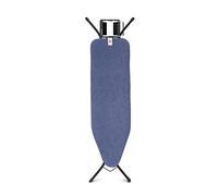 Brabantia - Asse da Stiro B - Per Ferro a Vapore - Regolabile in Altezza - Robusto a Quattro Gambe - Con la Mano Sinistra e Destra - Pieghevole - Denim Blue - 124x38 cm