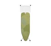 Brabantia - Asse da Stiro B per Ferro a Vapore - Medio & Pieghevole - Altezza Regolabile - Piedini Antiscivolo - Fodera in Cotone Blocco Trasporto - Fresh Breeze - 124 x 38 cm
