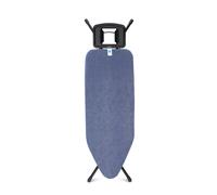 Brabantia - Asse da Stiro C - Per Ferro a Vapore - Supporto per Ferro a Vapore in Metallo - Regolabile in Altezza - Robusto a Quattro Gambe - Con la Mano Sinistra e Destra - Denim Blue - 124x45 cm