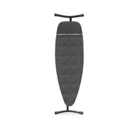 Brabantia Asse da stiro D, 135x45cm - Denim Black | 100% Cotone Fairtrade | XL, superficie ampia | Zona resistente al calore per generatori di vapore | Asse da stiro pieghevole e uso da seduti