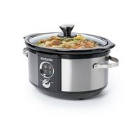 Brabantia BBEK1081 Pentola a cottura lenta - 3,5 Litri - 180 Watt - Pentola interna removibile - Coperchio in vetro - Schermo LED - 3 impostazioni di temperatura - Funzione mantenimento caldo