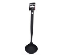 Brabantia Black Nylon Mestolo Antiaderente, Plastica, Grande