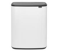 Brabantia Bo Touch Bin Pattumiera, Metallo, Bianco, 2 x 30 Litri