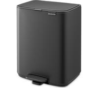 brabantia Bo - Pattumiera a Pedale, 12 L - Mineral Infinite Grey