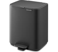 brabantia Bo - Pattumiera a Pedale, 7 L - Mineral Infinite Grey