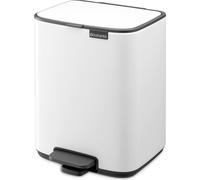 brabantia Bo - Pattumiera a Pedale, 7 L - White