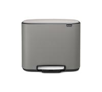 Brabantia Bo pedal bin pattumiera 3 x 11 litri - Mineral Concrete Grey Bo pedal bin pattumiera 3 x 11 litri - Mineral Concrete Grey