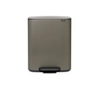 brabantia Bo - Pattumiera a Pedale 60 Litri - Platinum