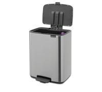 brabantia Bo - Pattumiera a Pedale, 12 L - Matt Steel Fingerprint Proof