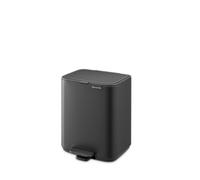 brabantia Bo - Pattumiera a Pedale, 7 L - Mineral Infinite Grey