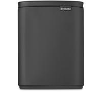 Brabantia Bo secchio della spazzatura 7 l nero-grigio 233722