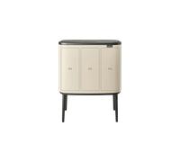 brabantia Bo Touch Bin - Pattumiera 3 x 11 L con 3 Inserti in Plastica - Platinum