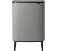 Brabantia Pattumiera Bo Touch Bin Hi, 60L, Acciaio opaco, a prova di impronte digitali