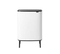 BRABANTIA Pattumiera Bo Touch Bin Hi 2 Secchi 2 x 30 L Bianco Bianco