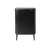 Brabantia Bo Touch Bin Hi Pattumiera, Metallo, Nero Opaco, 60 Litri