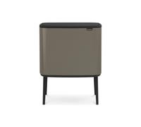 brabantia Bo Touch Bin - Pattumiera 11 + 23 L con 2 Inserti in Plastica - Platinum