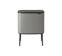 Brabantia afvalemmer Bo TouchBin Mineral Concrete Grey, 3 x 11 L -