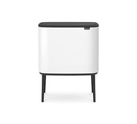 Brabantia Bo Touch Bin Pattumiera, Metallo, Bianco, 11 + 23 Litri
