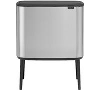 brabantia Bo Touch Bin - Pattumiera 3 x 11 L con 3 Inserti in Plastica - Matt Steel Fingerprint Proof