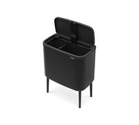 Brabantia Bo Touch Bin Pattumiera, Metallo, Nero Opaco, 11 + 23 Litri