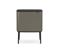 brabantia Bo Touch Bin - Pattumiera 3 x 11 L con 3 Inserti in Plastica - Platinum