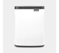 Brabantia Bo Waste Bin 7 L Rettangolare Acciaio Nero Bianco Acciaio 222368