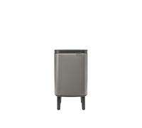 Brabantia Bo Waste Bin Hi Pattumiera 4L con Coperchio a Chiusura Ammortizzata, Secchio Interno Rimovibile e Maniglia per il Trasporto, ottimo per Bagno, Camera da Letto e Ufficio, Platinum